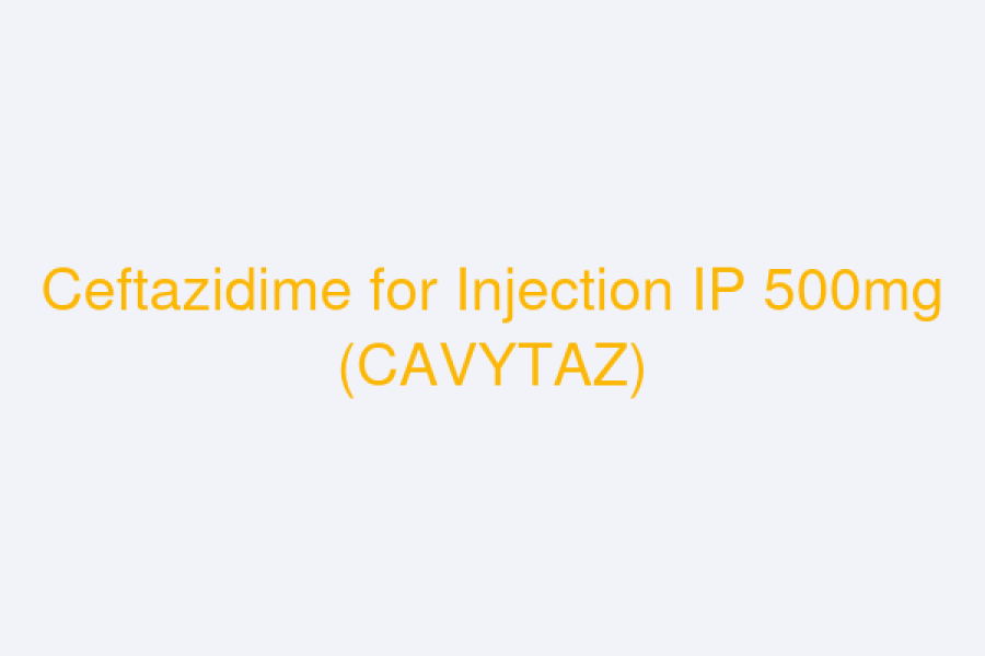 Ceftazidime for Injection IP 500mg (CAVYTAZ)