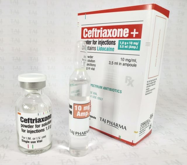 Ceftriaxone for Injection, USP + 1% Lidocaine Injection BP