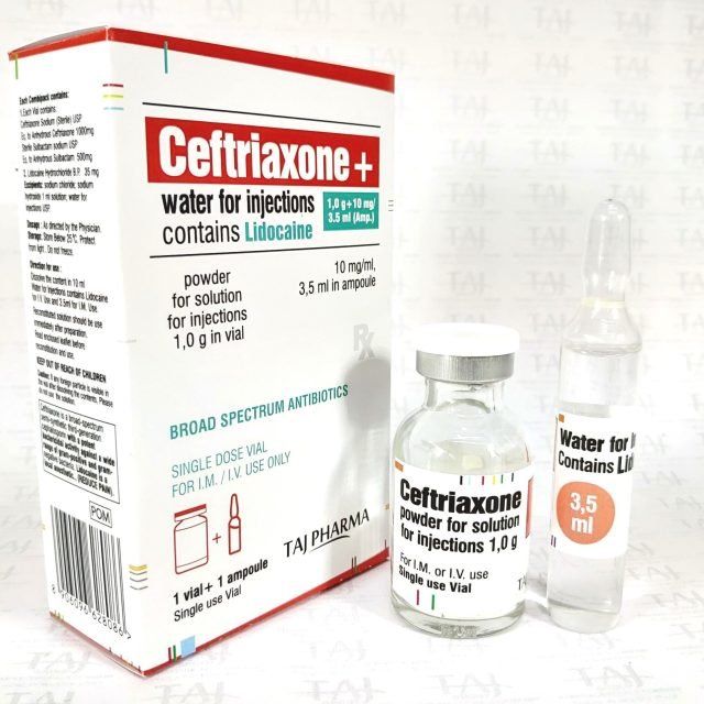 Ceftriaxone Sodium + Lidocaine – Powder for Injection