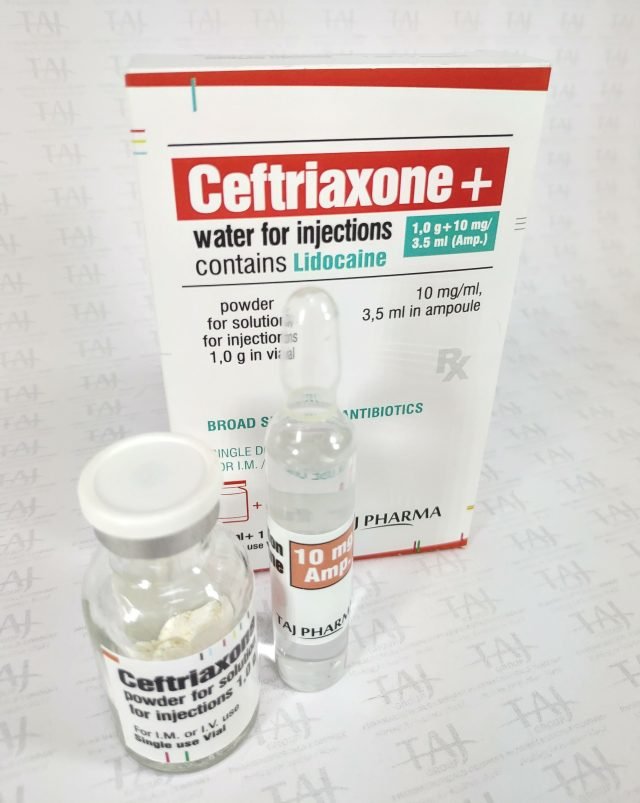Ceftriaxone for Injection, USP + 1% Lidocaine Injection BP