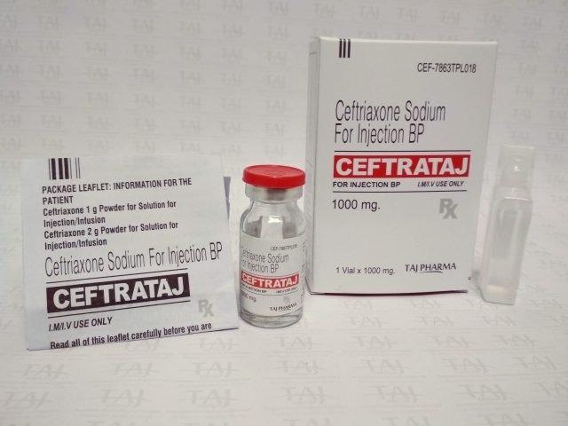Ceftriaxone Sodium For Injection BP 1 Gram