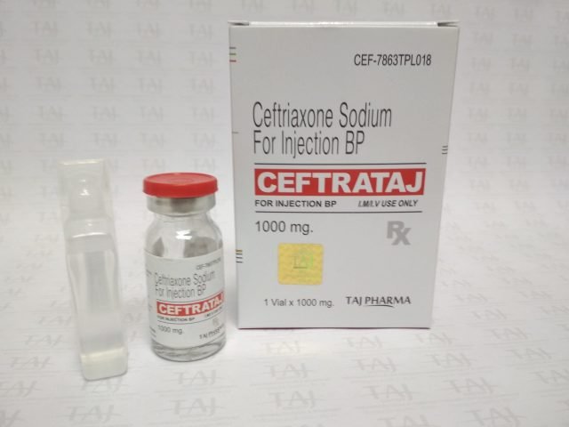 Ceftriaxone Sodium For Injection BP 1 Gram