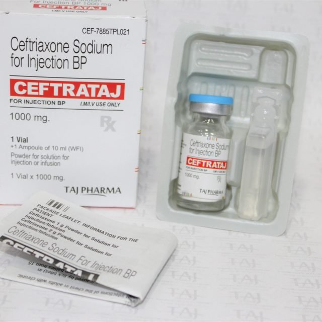 Ceftriaxone Sodium for Injection BP 1gm (CEFTRATAJ)