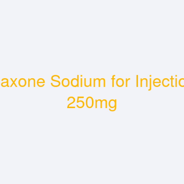 Ceftriaxone Sodium for Injection BP 250mg (CEFTRATAJ)