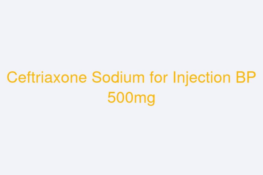 Ceftriaxone Sodium for Injection BP 500mg (CEFTRATAJ)
