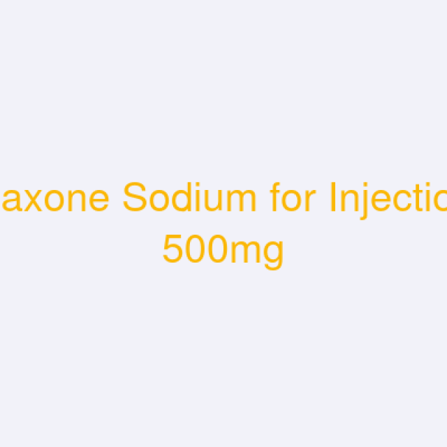 Ceftriaxone Sodium for Injection BP 500mg (CEFTRATAJ)