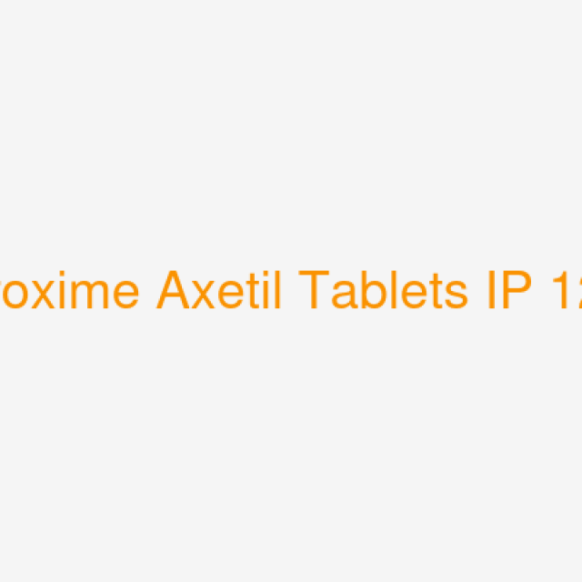 Cefuroxime Axetil Tablets IP 125mg