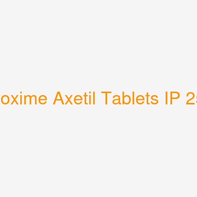 Cefuroxime Axetil Tablets IP 250mg
