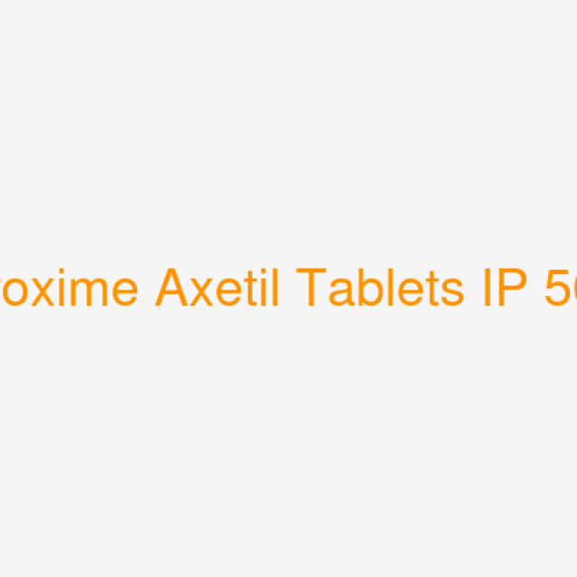 Cefuroxime Axetil Tablets IP 500mg