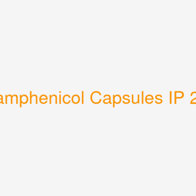 Chloramphenicol Capsules IP 250mg