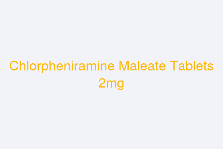 Chlorpheniramine Maleate Tablets 2mg (Pollentaj)