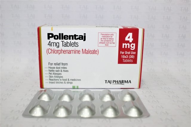 Chlorpheniramine Maleate Tablets 4mg (Pollentaj)