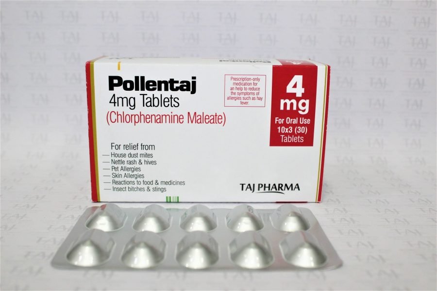 Chlorpheniramine Maleate Tablets 4mg (Pollentaj)