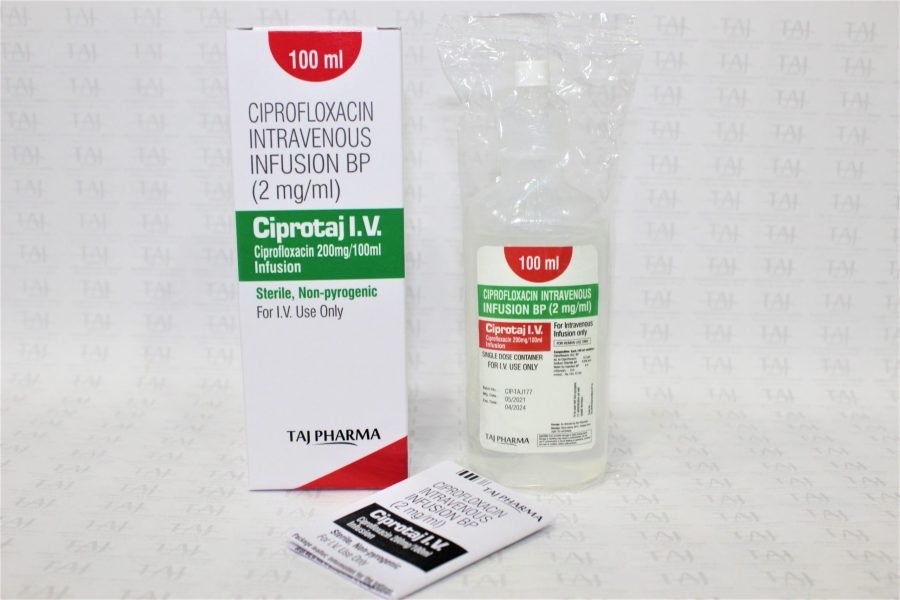 Ciprofloxacin Intravenous Infusion BP 2mg/ml (ciprotaj)