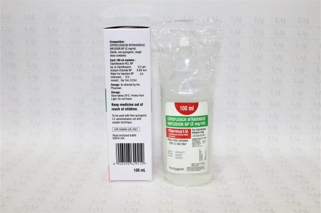 Ciprofloxacin Intravenous Infusion BP 2mg/ml 