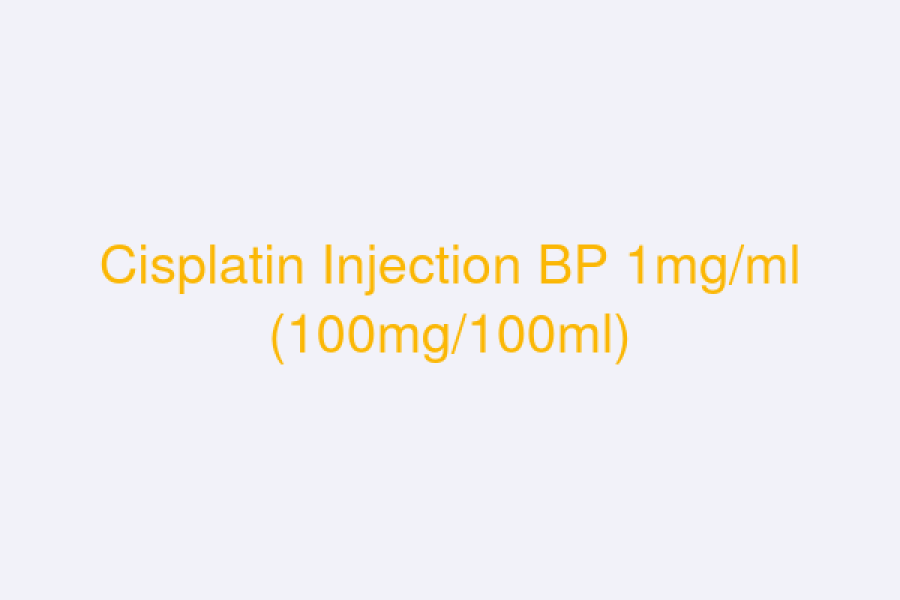 Cisplatin Injection BP 1mg/ml (100mg/100ml)