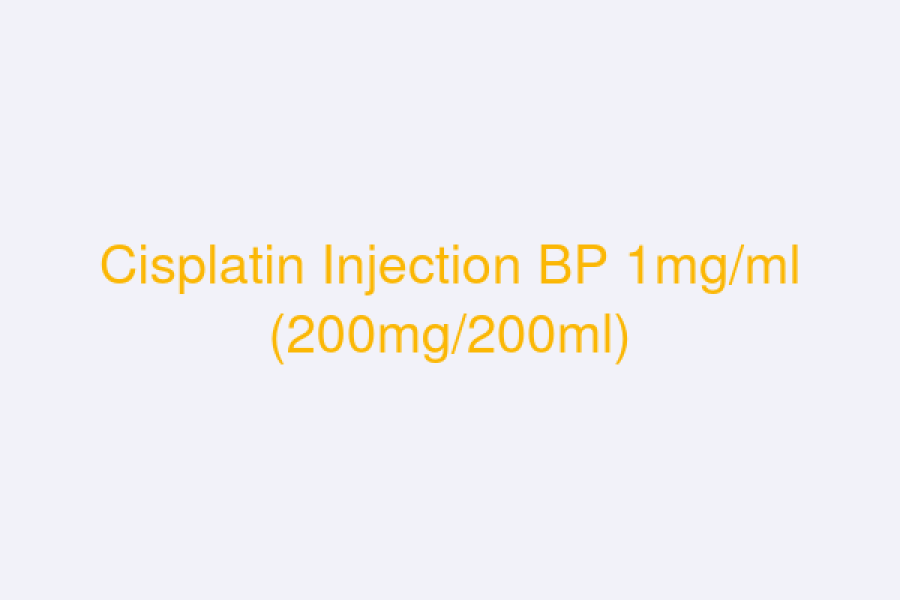 Cisplatin Injection BP 1mg/ml (200mg/200ml)