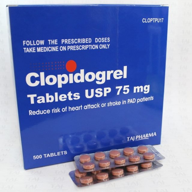 Clopidogrel Bisulfate Tablets USP 75mg Taj Pharma