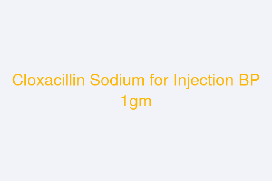 Cloxacillin Sodium for Injection BP 1gm