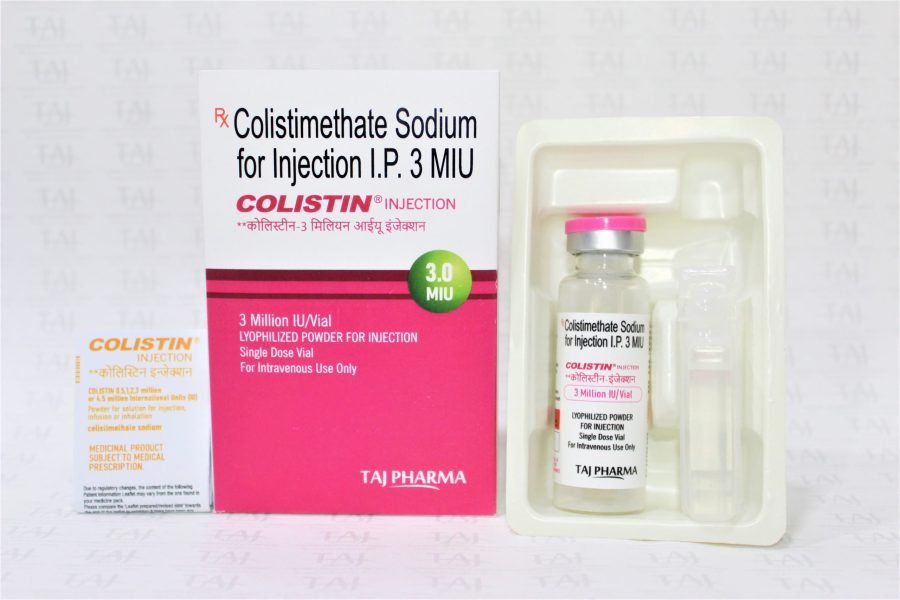 Colistimethate Sodium for Injection I.P. 3MIU (COLISTIN)