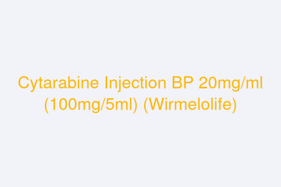 Cytarabine Injection BP 20mg/ml (100mg/5ml) (Wirmelolife)