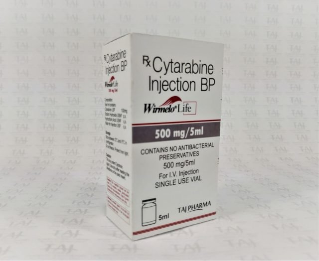 Cytarabine Injection BP 500mg/5ml Wirmelo Life Taj Pharmaceuticals Mumbai -5ml_Wirmelo_Life_Taj_Pharmaceuticals_Mumbai