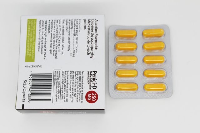 D-Penicillamine Capsules USP 250mg 