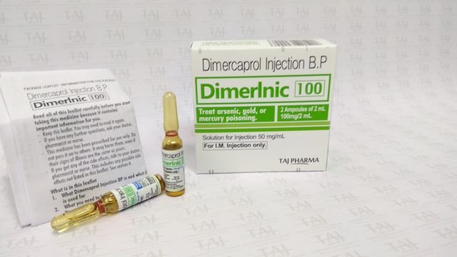 Dimercaprol 50 mg/ml Injection BP - Taj Pharma