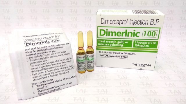 Dimercaprol 50 mg/ml Injection BP - Taj Pharma
