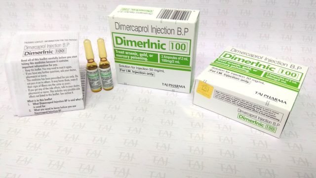 Dimercaprol 50 mg/ml Injection BP - Taj Pharma