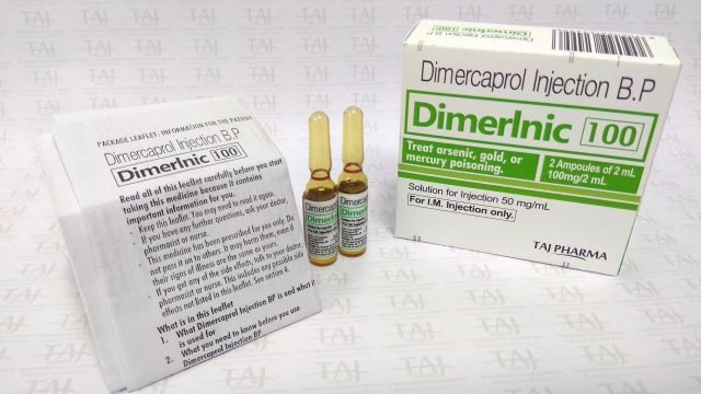 Dimercaprol 50 mg/ml Injection BP - Taj Pharma