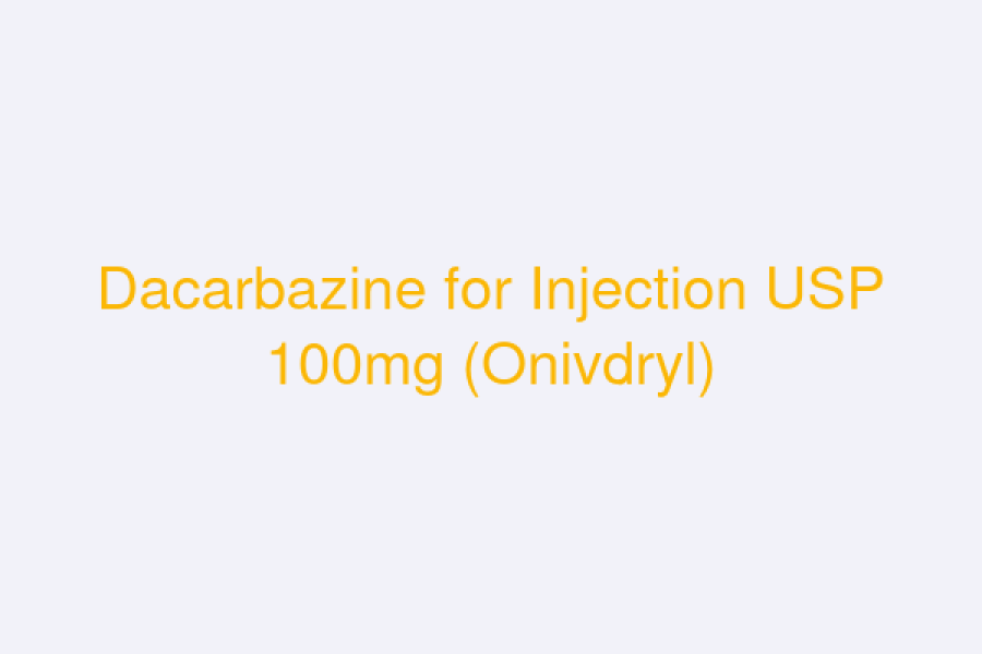Dacarbazine for Injection USP 100mg (Onivdryl)