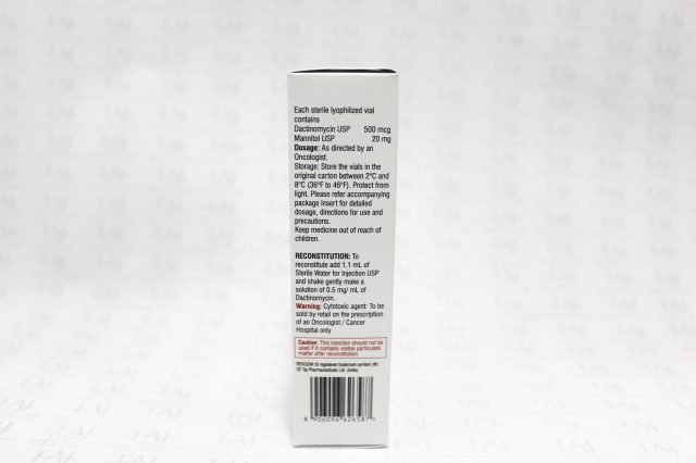 Dactinomycin for Injection USP 500mcg (0.5mg)