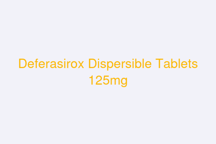 Deferasirox Dispersible Tablets 125mg