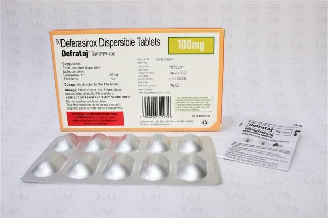 Deferasirox Dispersible Tablets 100mg (Defrataj)