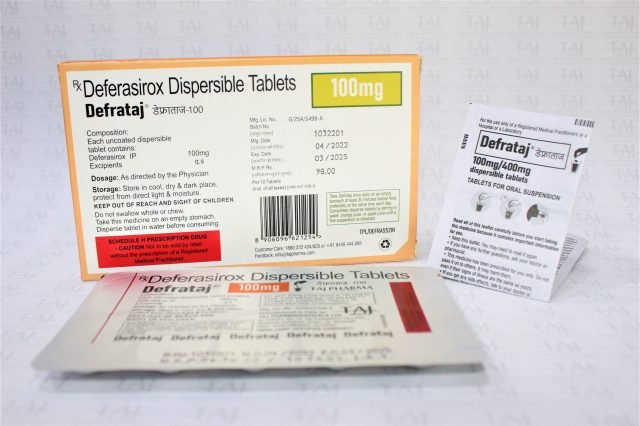 Deferasirox Dispersible Tablets 100mg (Defrataj)