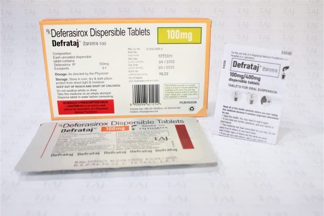 Deferasirox Dispersible Tablets 100mg (Defrataj)