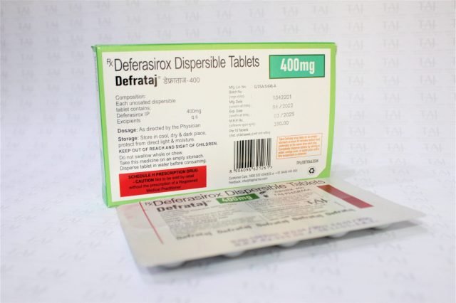 Deferasirox Dispersible Tablets 400mg (DEFRATAJ)