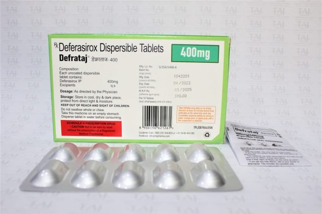Deferasirox Dispersible Tablets 400mg (DEFRATAJ)
