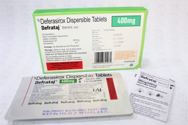 Deferasirox Dispersible Tablets 400mg (DEFRATAJ)