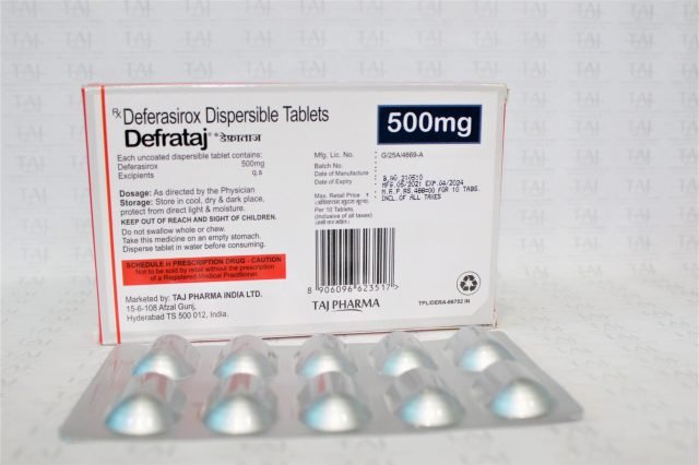 Deferasirox Dispersible Tablets 500mg (DEFRATAJ)
