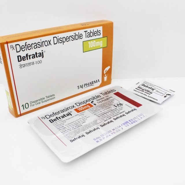 Deferasirox Dispersible Tablets 100mg (Defrataj)