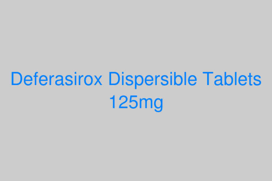 Deferasirox Dispersible Tablets 125mg
