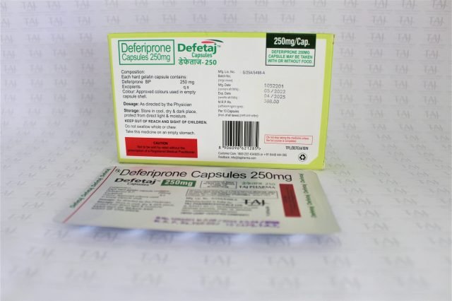 Deferiprone Capsule 250mg (Defetaj)