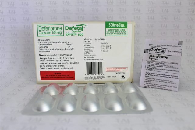 Deferiprone Capsule 500mg (Defetaj)
