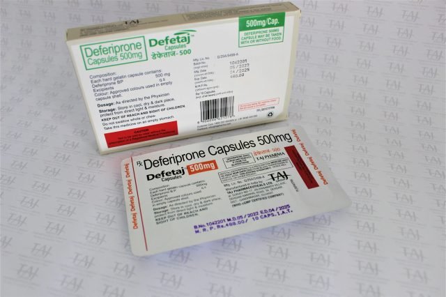 Deferiprone Capsule 500mg (Defetaj)