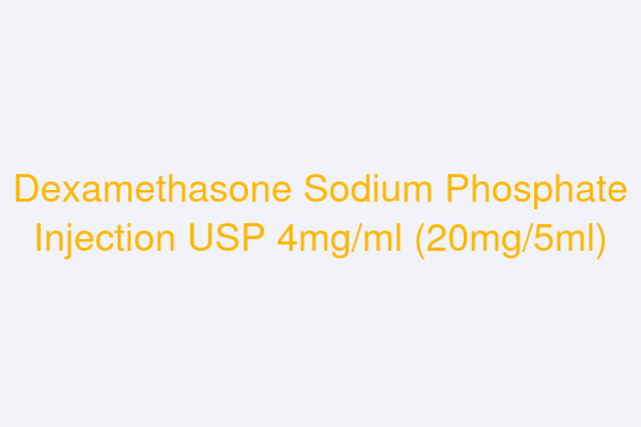 Dexamethasone Sodium Phosphate Injection USP 4mg/ml (20mg/5ml) (Dexataj)