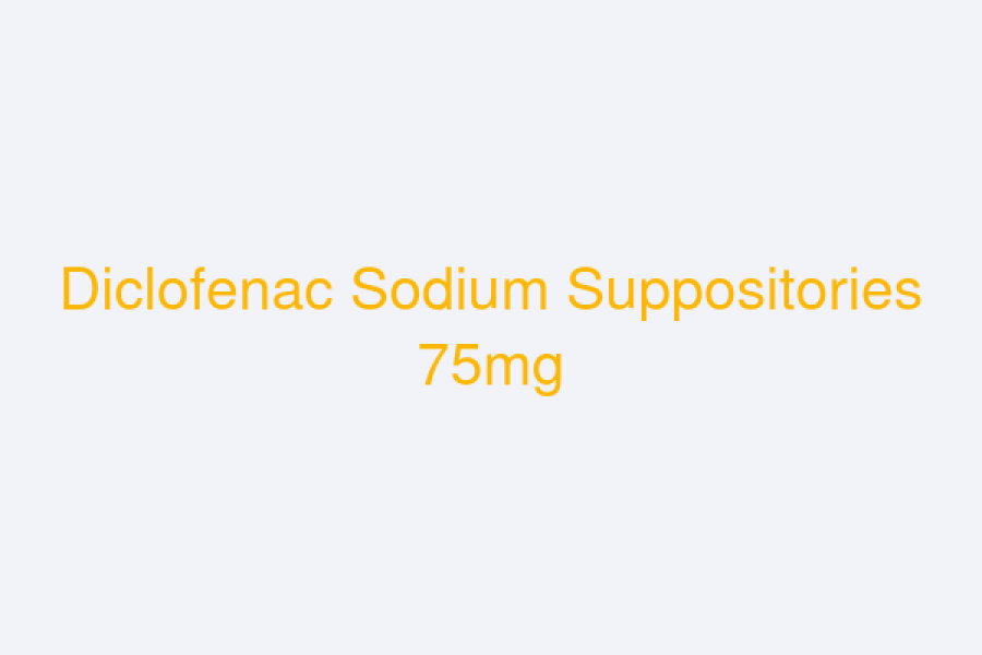 Diclofenac Sodium Suppositories 75mg