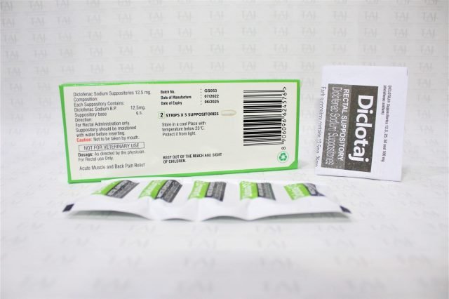 Diclofenac Sodium Suppositories 12.5mg