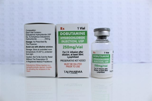 Dobutamine Hydrochloride Injection USP 250mg/vial